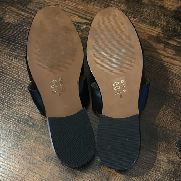 Madewell The Dixson Fisherman Mule in True Black Size 9/ excellent - Picture 7 of 9